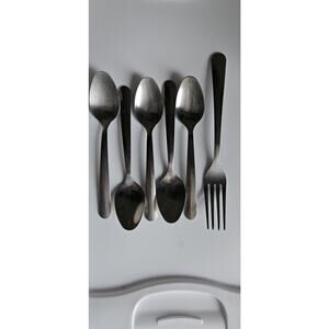 Proware Stainless Replacement Flatware 5 Spoons 1 Fork